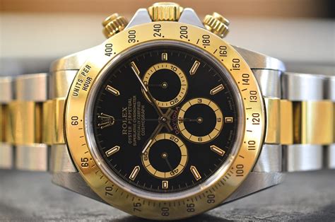 rolex daytona acciaio oro quadrante nero|Acquista Rolex Daytona su Chrono24.